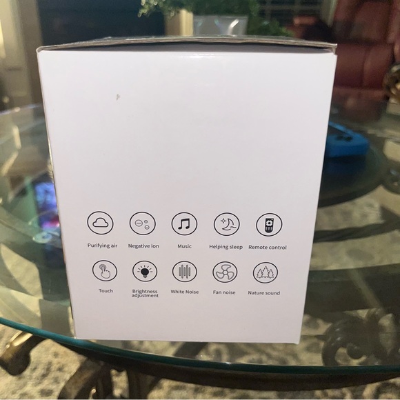 White Noise Salt Lamp w/remote control - Picture 3 of 6